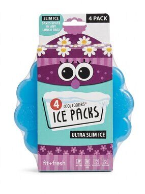 Fit & Fresh Cool Cooler Flower Ice Pack Set Of 4